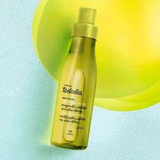 Body Splash Capim Limão e Hortelã Desodorante Colônia Tododia Natura - 200 ml