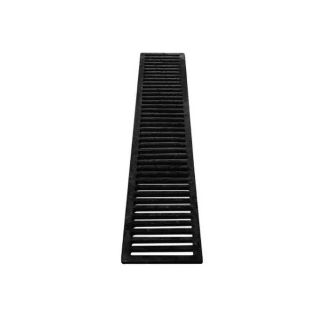 GRELHA DE FERRO LINEAR PARA ESCOAMENTO DE CHUVAS FEITA EM FERRO FUNDIDO 20X100 CM
