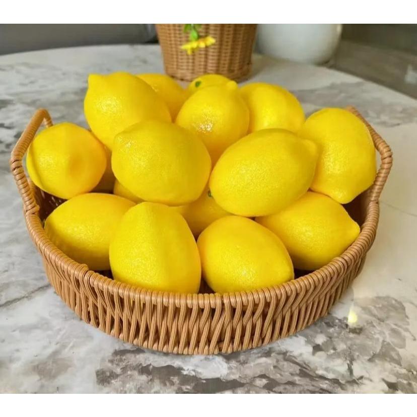 Kit 6 Limão Siciliano Artificial Fruta Decoração