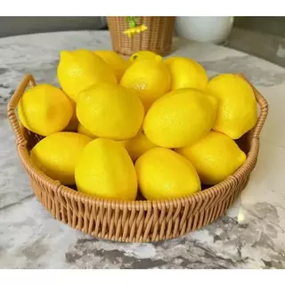 Kit 6 Limão Siciliano Artificial Fruta Decoração