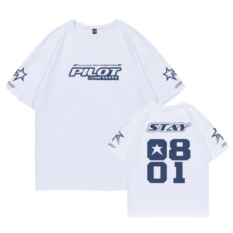 Camiseta T-shirt Unissex Kpop Stray Kids Pilot For | Shopee Brasil