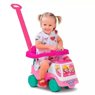Motoca Vilotrol Triciclo Infantil Totoka Caminhão Cardoso Toys Menino Menina Bebe Empurrador Pedal Proteção Lateral inmtro
