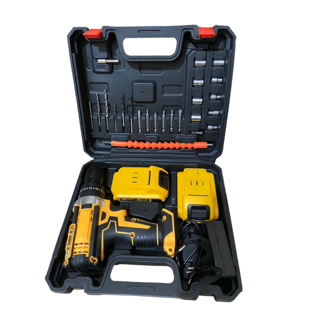 Chave De Impacto Parafusadeira Furadeira 02 Baterias 36V e 48V