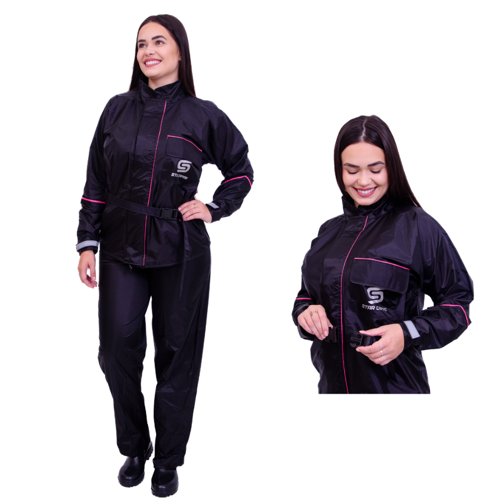 Capa Roupa Chuva Star Capas Nylon Para Motoqueira Motociclista Moto ...