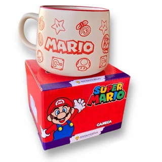 Caneca Gamer Super Mario Presente Criativo Grande Produto Oficial Nintendo