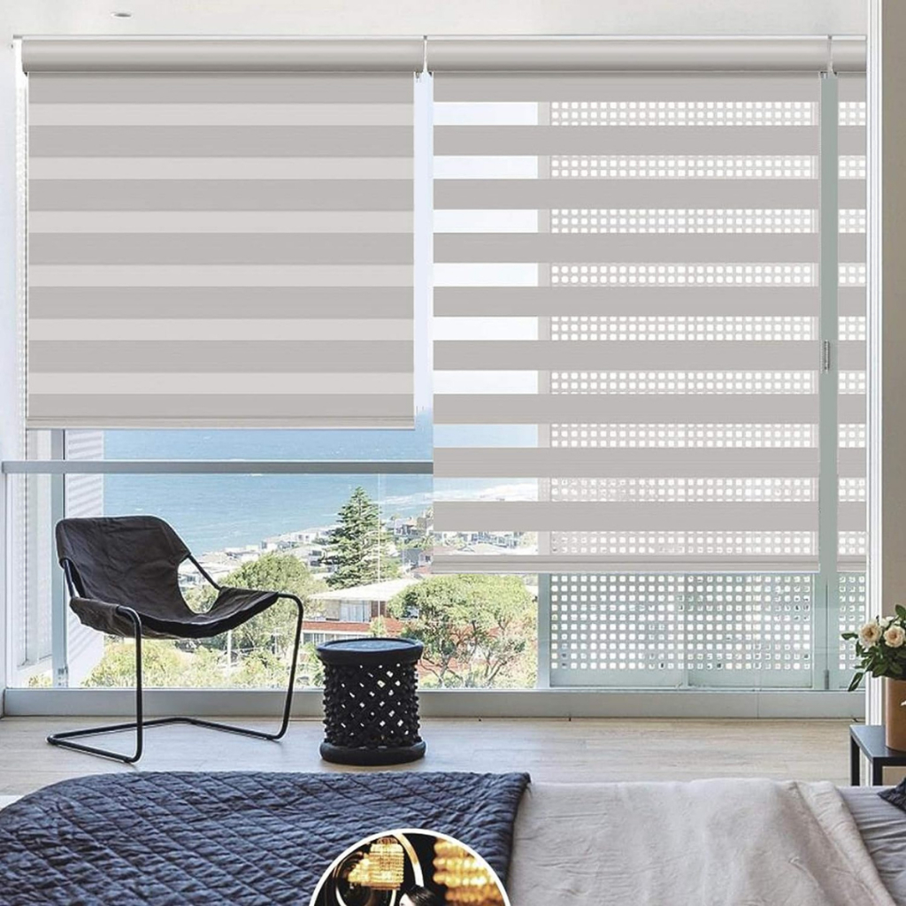 Cortina Persiana Double Vision rolo com Bando de Aluminio | Shopee Brasil