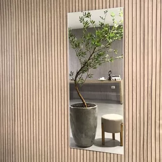 ESPELHO GRANDE RETANGULAR 100X40 DECORAÇÃO P/ SALA QUARTO BANHEIRO - SUPORTE E DUPLA FACE