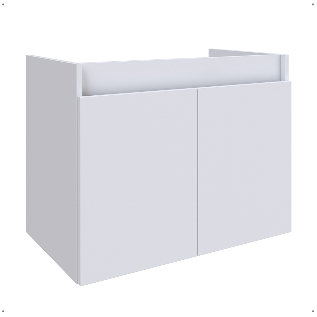 Armário De Banheiro Gabinete Perseu Bancada Balcão 2 Portas