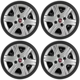 Kit Calota Fiat Palio Uno Siena Fiorino Mobbi Aro 13 080vm