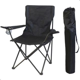 Cadeira Camping Dobrável Porta Copo Bolsa De Transporte Praia Acampamento Pescaria RD1046