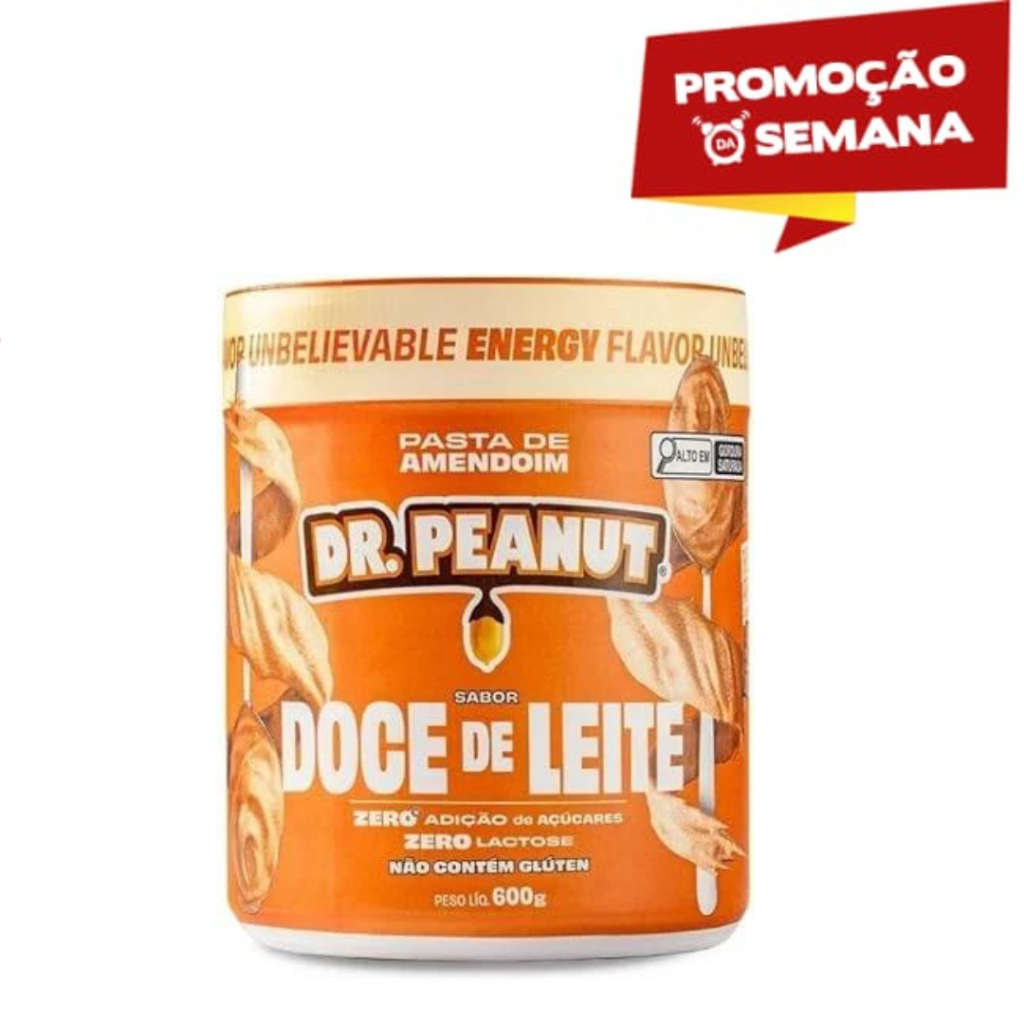 Pasta Dr Peanut Doce de Leite 600g LAnçamento Fogazza