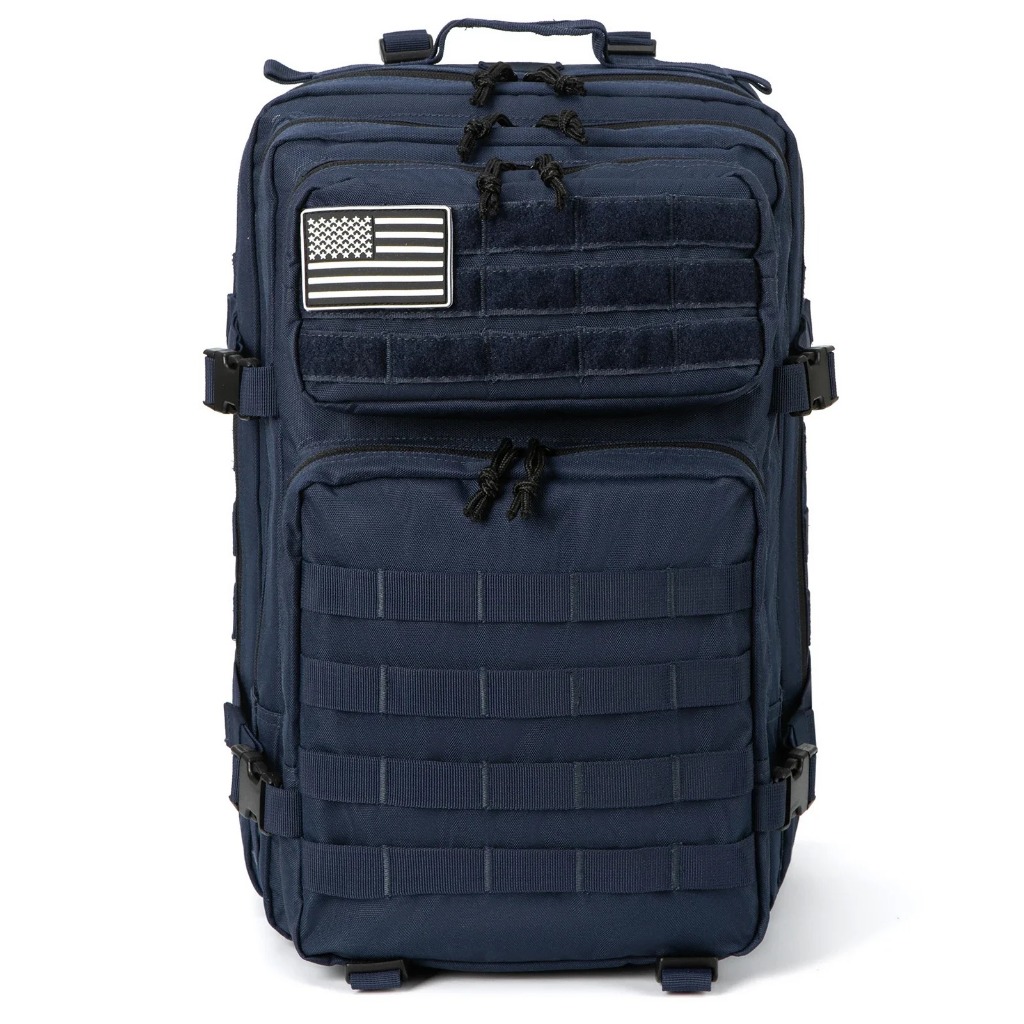 Mochila Tática 45Litros Oxford Reforçada + Bandeira emborrachada