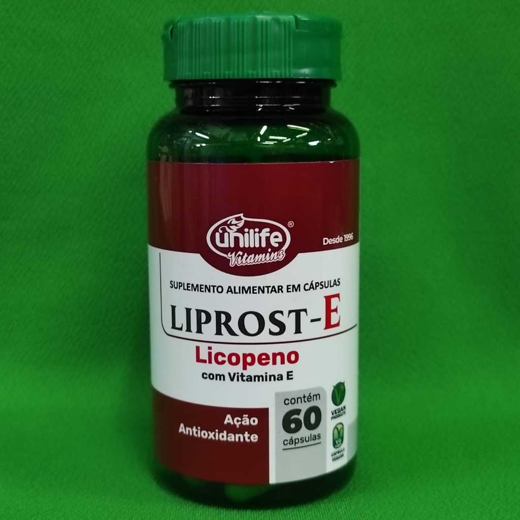 LIPROST-E / LICOPENO com vitamina E 60 Cápsulas (Unilife) | Shopee Brasil