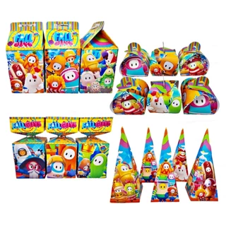 Fall Guys Kit Decoração Jogo Festa Fácil 40 itens Festa.