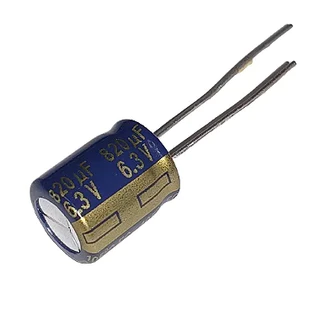 Kit com 25 Capacitor Eletrolítico 820uf X 6.3v 820uf/6,3v 105°c Panasonic