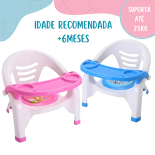 Cadeira de Alimentação Com Som Infantil Menino Menina Refeição Bebê