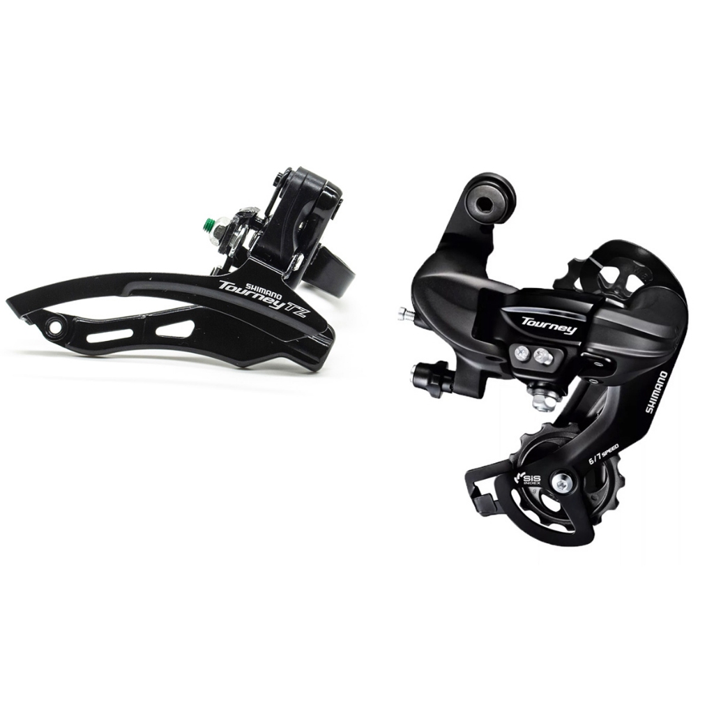 Kit Shimano Cambios Dianteiro Tz500 E Traseiro Toruney Ty300