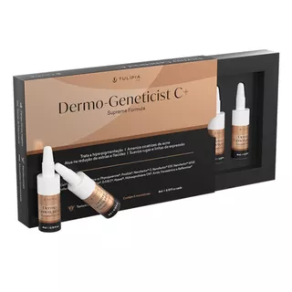 Kit 5 Ampolas Clareamento Manchas Cicatriz Acne e Estrias Dermo Geneticist C+ Tulipia 5 x 4ml