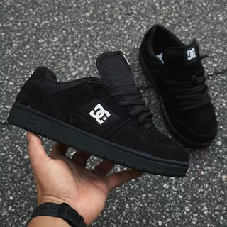 Tênis Skatista DC ANVIL Preto Sola Branca Casual Leve Durável Masculino & Feminino Queima de Estoque !