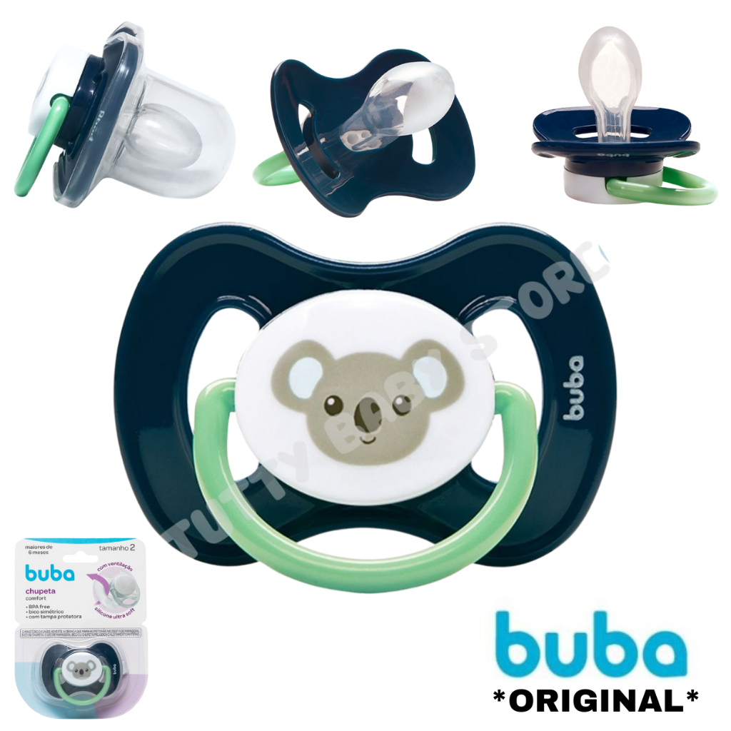 Chupeta Bico Silicone Tamanho 2 Maiores de 6 meses Buba Original Bebê ...