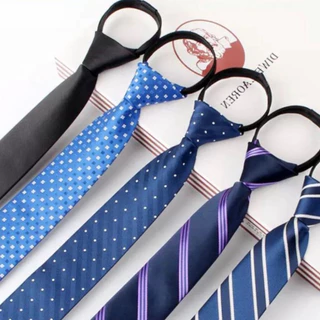 Gravata Adulto e Juvenil Nó Pronto Com Regulagem de Ziper Semi-Slim Toque Macio Varias Cores