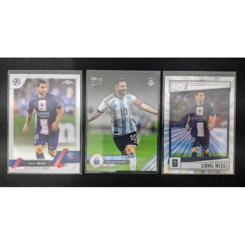 Lote com 3 cards do Messi | Shopee Brasil