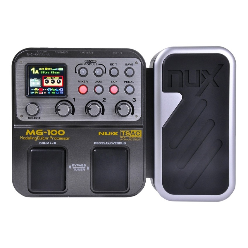 Pedal De Efeito Nux Modelling Guitarra Processador Mg-100 Pedal De Efeito Nux Modelling Guitarra Processador Mg-100