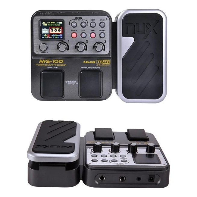 Pedal De Efeito Nux Modelling Guitarra Processador Mg-100