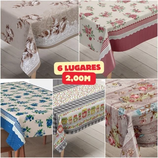 Toalha Plástica de Mesa Térmica 6 lugares / 2,00m x 1,40m