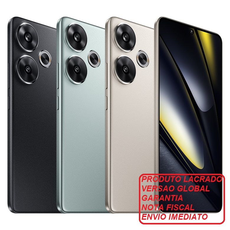 Celular Xiaomi POCO F6 5G 512GB / 256GB Dual Sim 12GB / 8GB Ram Versão Global NFC