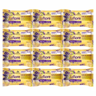 Kit 12 Sabonetes Davene La Flore Flor de Lavanda 150g