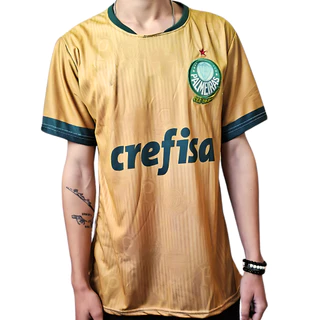 Camisa Dourada Palmeiras - PREÇO IMPERDIVEL Pronta Entrega Camisa do Palmeiras Dourada