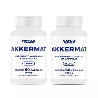 2 Potes AKKERMAT com 120 Cápsulas - Envio Já