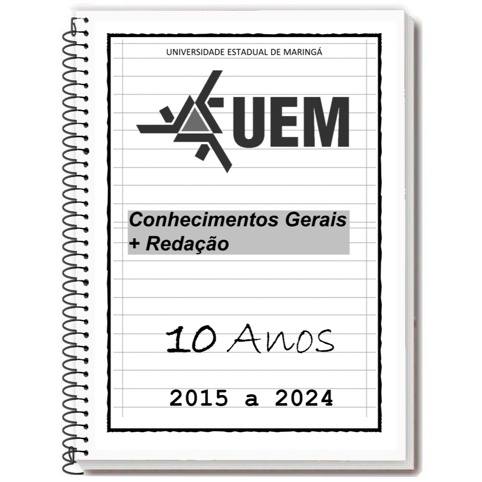 UEM 2024 - Caderno de Provas + Gabarito + Folhas de Redação