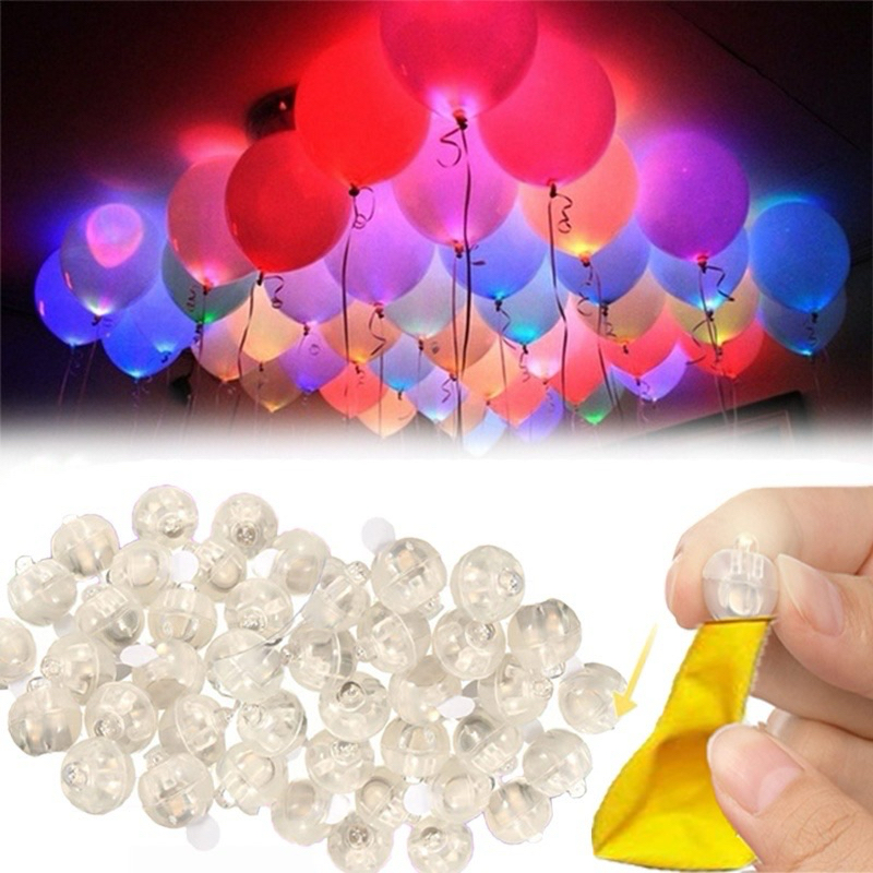 Balão Luz Flash LED Mini Lâmpada De Multicolorida De Alto Brilhante ...