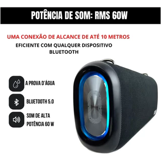 Caixa De Som OEK DR-107 Alto-falante Portátil Com Bluetooth Waterproof