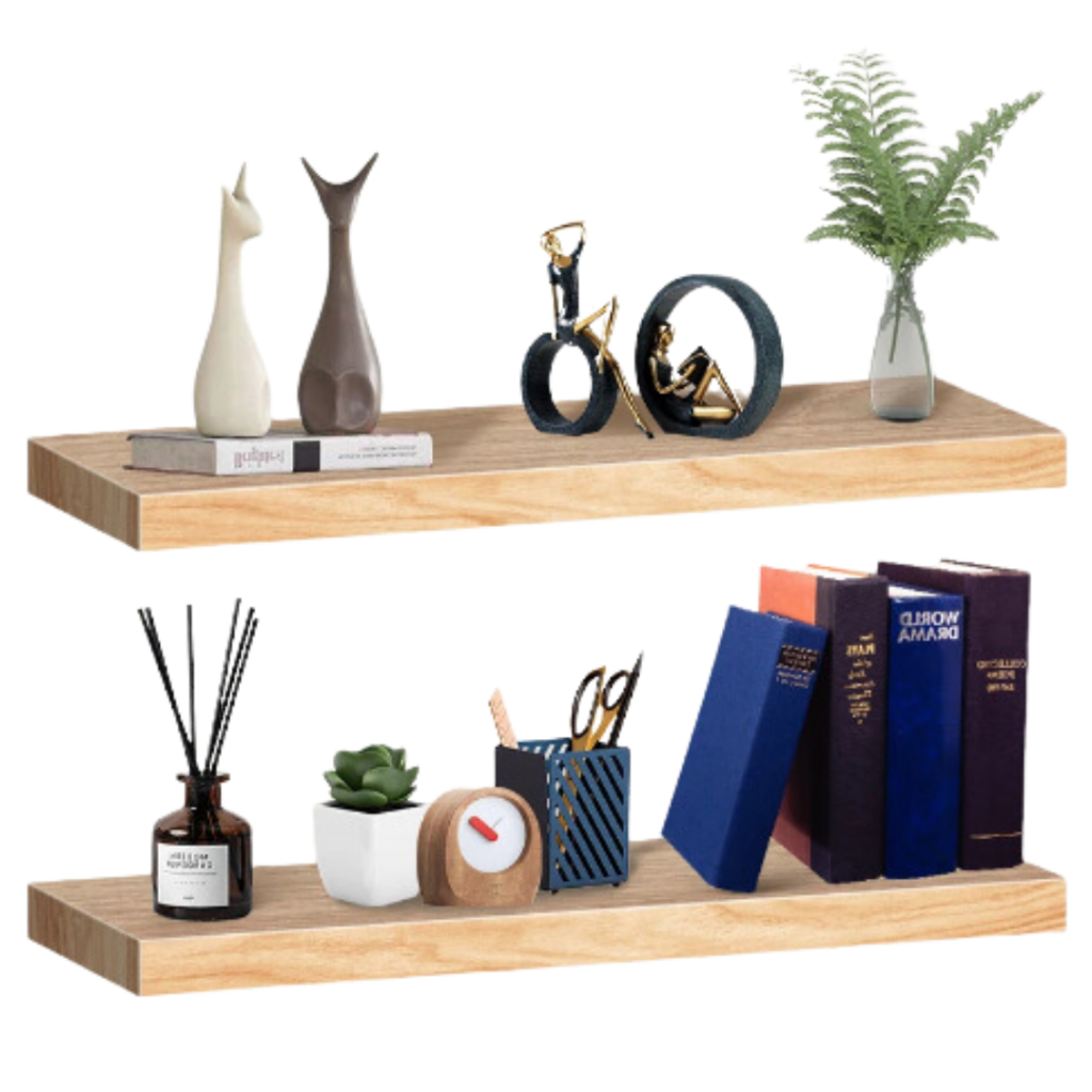 Rack Prateleira Invisível Suspenso Decorativa 60cm x 14cm Para Salas Quarto e Cozinha
