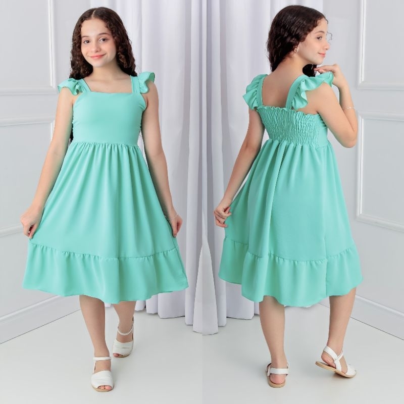 VESTIDO INFANTIL RAFAELITA INFANTO JUVENIL Shopee Brasil