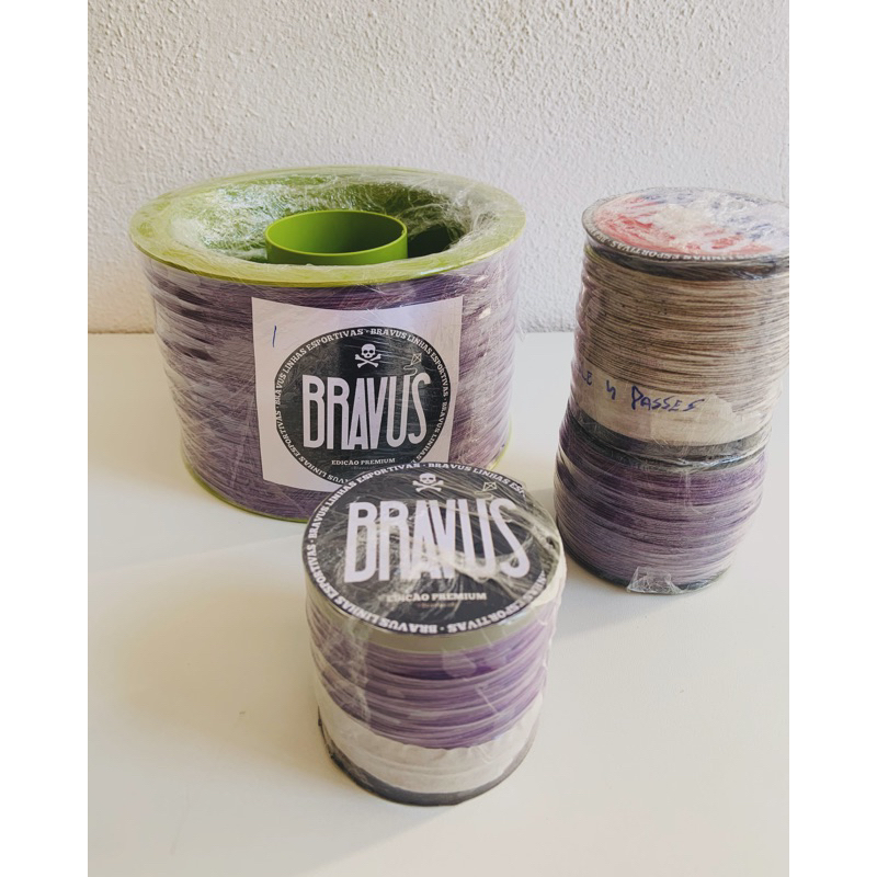 Linha BRAVUS fio 4 (4 passes) Versão Premium 500 jardas
