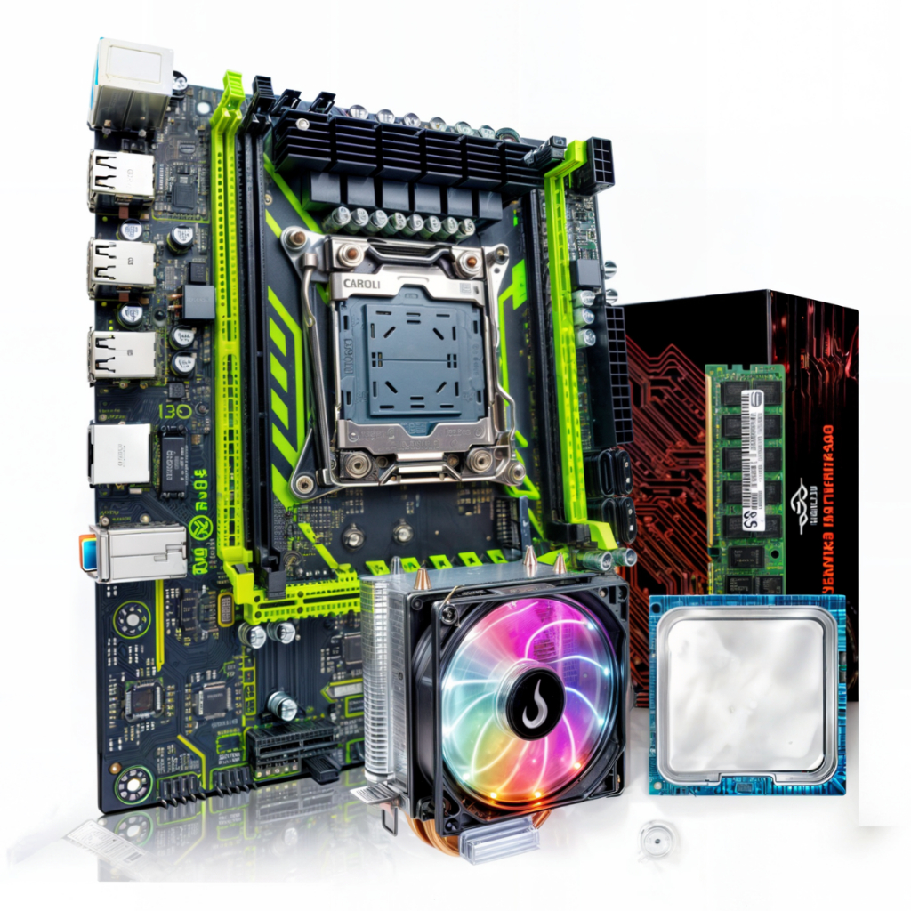 ＊handmade＊no.268 Kit Xeon 2680 V4, 32GB Ram (16x2 DDR4), placa mãe Qiyida D4