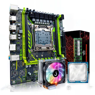 Kit PC Gamer Placa Mae + Cpu Intel Xeon E5 2650 (12/24) V4 + Memória Ram DDR4 3200mHz Alto Desempenho Jogos