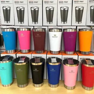 Copo Térmica Gelado e quente 473ml com Tampa, abridor e Caixa