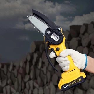 Mini Motosserra Portátil C/ 2 Baterias de Lítio e Maleta 21V--BM-T1008