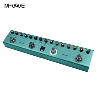 Pedal multiefeitos para guitarra M-VAVE Tank-G 36 predefinições 9 slots de pré-amplificador 8 slots de cabine de em Oferta na Shopee