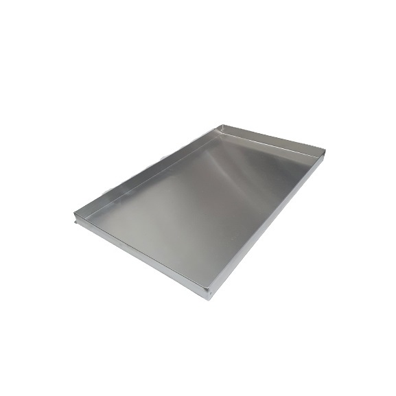 Bandeja Inox Açougue Padaria 50x35x4 cm - Kit 2 Peças