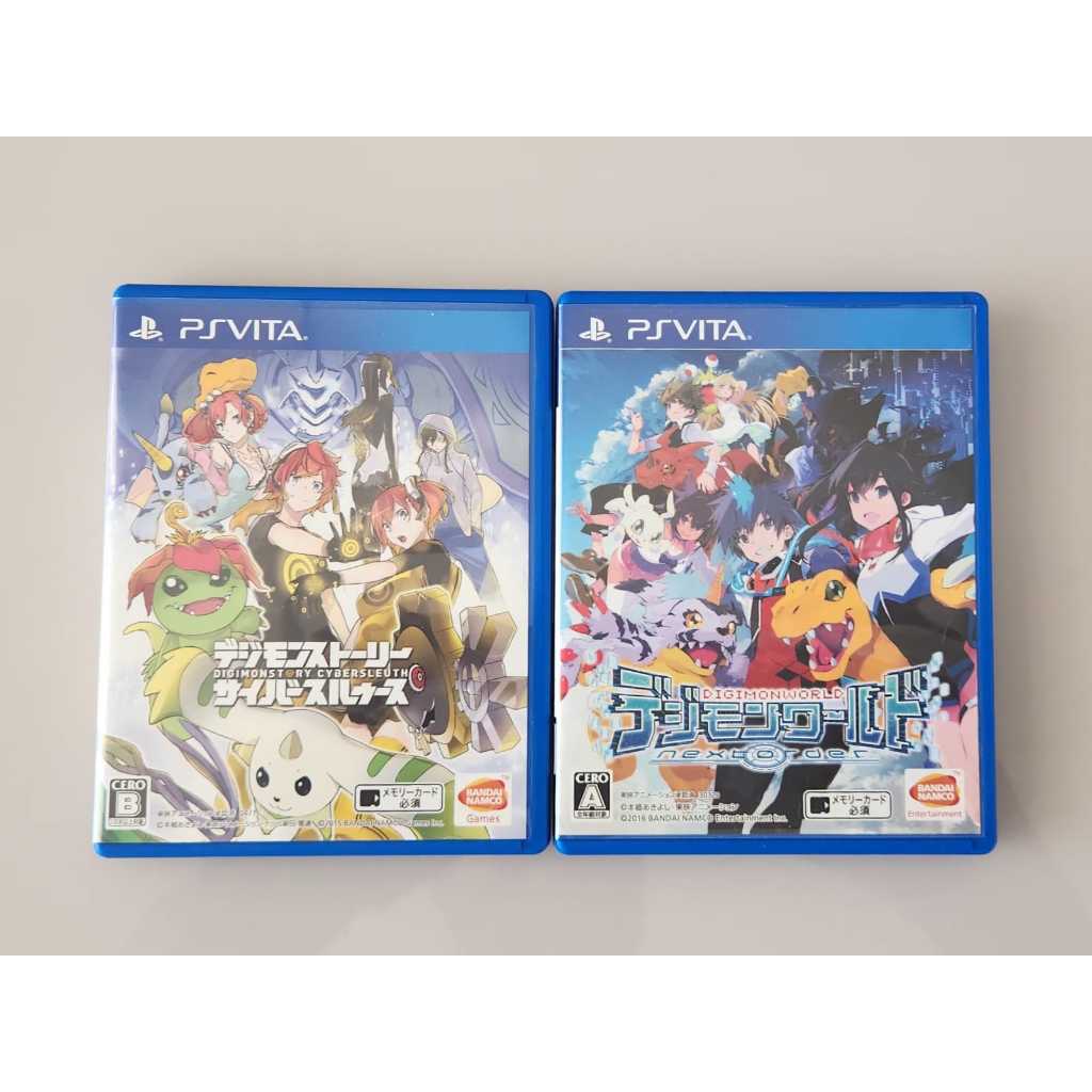 Digimon Cybersleuth Digimon World Next Order midias Fisicas Ps Vita Shopee Brasil