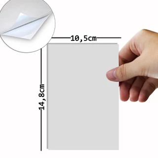Adesivo Fosco Etiqueta A6 (10,5x14,8cm) 180g/m² Sulfite 63g/m² 100Fls Offset