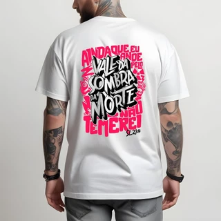 Camiseta T-Shirt Não Temerei Camisa Manfinity Masculina Street Wear
