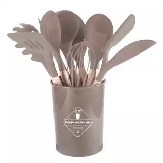 kit colher de silicone para cozinha conjunto com 12 peças livre Bpa