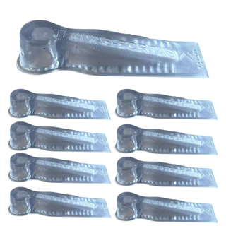 Kit 9 Aparador Peso Trava Porta Silicone Transparente